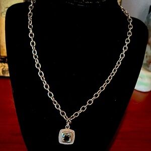 Silver Peridot Necklace